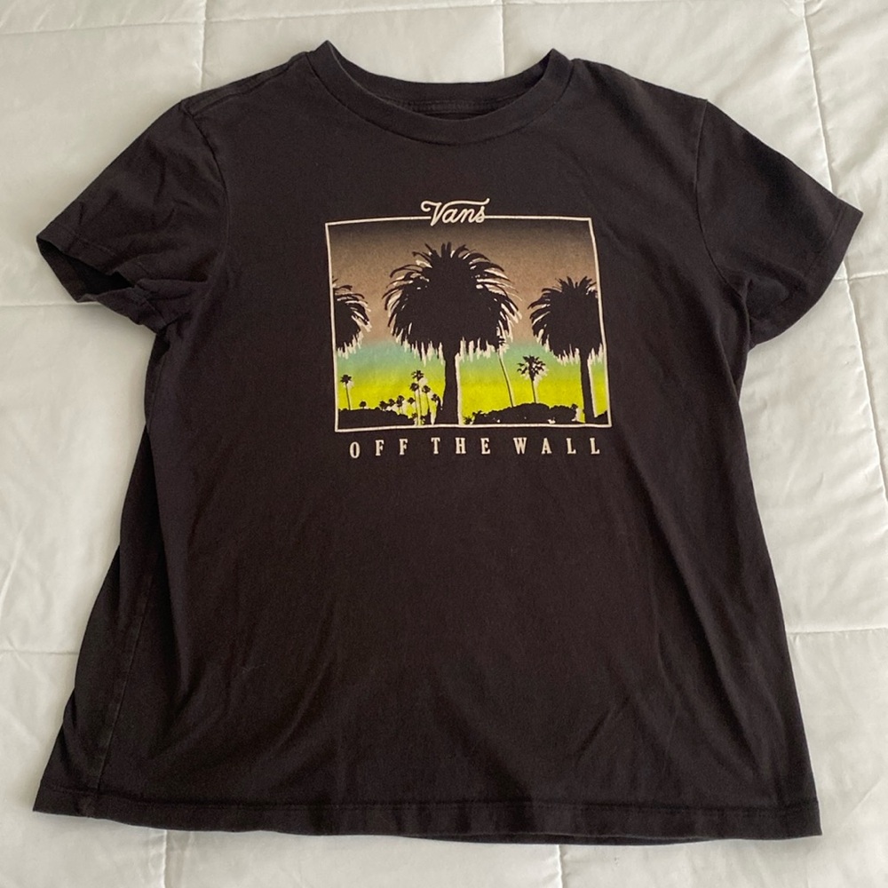 Vans black Tshirt. Size medium. Off the Wall.